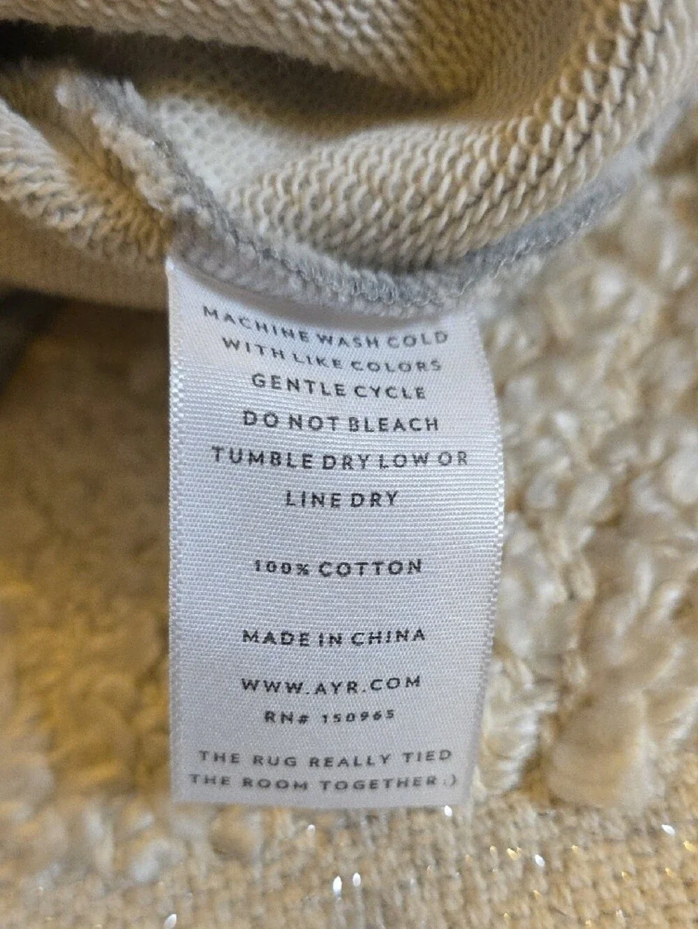 AYR Short Sleeve Crewneck Sweater in Heather Gray